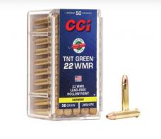 Main product image for CCI Varmint TNT Green Hollow Point 22 Magnum / 22 WMR Ammo 50 Round Box