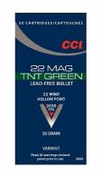 Main product image for CCI 22 Winchester Magnum Rimfire 30 Grain TNT Green Jacketed