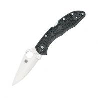 Spyderco C11FPGY Delica Folder 2.875" VG-10 Flat Ground Plain Edge Fiberglass Reinforced Nylon Gray - 260 Spyderco C11FPGY Delica Folder 2.875" VG-10 Flat Ground Plain Edge Fiberglass Reinforced Nylon Gray - 260