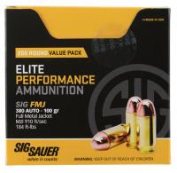 Sig Sauer E380B1200 Elite Ball .380 ACP (ACP) 100 GR Full Meta - 51 Sig Sauer E380B1200 Elite Ball .380 ACP (ACP) 100 GR Full Meta - 51