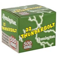 Remington .22 LR 40 GR. Thunderbolt Round Nose 500 RDS - TB22B Remington .22 LR 40 GR. Thunderbolt Round Nose 500 RDS - TB22B