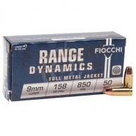 Fiocchi 9MM Luger Pistol Shooting Dynamics 158 Grain Full Me