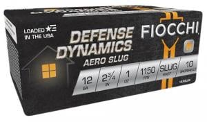 Fiocchi Defense Dynamics Rifled Slug 12 Gauge Ammo 1 oz 10 Round Box - 12LRSLUG Fiocchi Defense Dynamics Rifled Slug 12 Gauge Ammo 1 oz 10 Round Box - 12LRSLUG