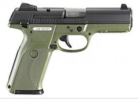 Ruger SR9 OD Green Frame Blue Slide 10+1