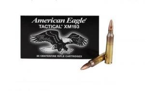 Federal 5.56 American Eagle Tactical 55 Grain Metal Case Boa - XM193C Federal 5.56 American Eagle Tactical 55 Grain Metal Case Boa - XM193C