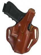 Bianchi Right Hand Tan Leather Belt Holster For Glock 19/23 - 24104