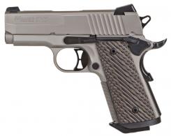 Sig Sauer 1911 Ultra Compact Single 45 Automatic Colt Pistol (ACP) 3.3" 7+1 Brown G10 Grip Nickel PVD Stainless Steel - 1911UT45NI Sig Sauer 1911 Ultra Compact Single 45 Automatic Colt Pistol (ACP) 3.3" 7+1 Brown G10 Grip Nickel PVD Stainless Steel - 1911UT45NI