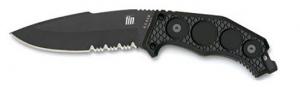 Kabar Fin Clip Point Fixed Knife w/Partially Serrated Edge