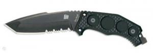 Kabar Fin Tanto Fixed Knife w/Partially Serrated Edge - 5557