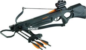 Barnett Recurve Crossbow w/Red Dot Scope/Arrows/Quiver/Black - 18064