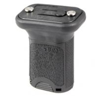 BCM VGSKMBLK BCMGunfighter Short Vertical Grip Black Polymer with Storage Compartment & KeyMod Mounted for AR-Platform - VG-S-KM-BLK