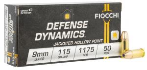 Fiocchi Pistol Shooting Dynamics Hollow Point 9mm Ammo 50 Round Box - 9APHP Fiocchi Pistol Shooting Dynamics Hollow Point 9mm Ammo 50 Round Box - 9APHP