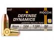 Fiocchi Defense Dynamics 9mm Luger 147 gr Jacketed Hollow Point (JHP) 50 Bx/ 20 Cs - 9APDHP