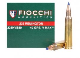 Fiocchi 223 Cal Extrma 40 Grain Hornady V-Max w/Polymer Tip - 223HVB Fiocchi 223 Cal Extrma 40 Grain Hornady V-Max w/Polymer Tip - 223HVB