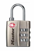 Master Lock Combination Lock Resettable Open With Combination Nickel Steel - 4680DNKL Master Lock Combination Lock Resettable Open With Combination Nickel Steel - 4680DNKL