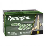 Remington Premier Match .223 Remington Ammunition 20 Rounds 62 Grain Hollow Point Match Projectile 3025fps - R223R6 Remington Premier Match .223 Remington Ammunition 20 Rounds 62 Grain Hollow Point Match Projectile 3025fps - R223R6