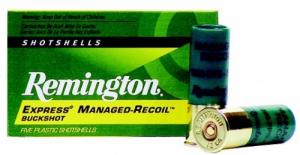 Remington Managed Recoil 12 Ga. 2 3/4" 9 Pel. #00 Lead Buck 5rd box - RL12BK00 Remington Managed Recoil 12 Ga. 2 3/4" 9 Pel. #00 Lead Buck 5rd box - RL12BK00