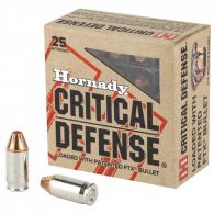 Hornady Critical Defense 380 ACP Ammo 90gr FTX 25 Round Box - 90080 Hornady Critical Defense 380 ACP Ammo 90gr FTX 25 Round Box - 90080