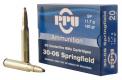 PRVI  PPU  Rifle 30-06 Springfield Ammo  180gr Soft Point  20rd box