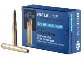 PPU Standard Rifle 375 H&H Mag 300 gr Full Metal Jacket (FMJ) 10 Bx/ 20 Cs - PP375F