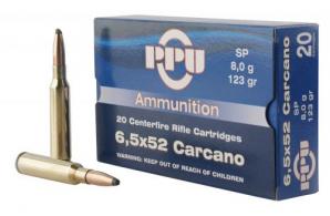 PPU Rifle 6.5x52mm Carcano 123 gr Soft Point 20rd box - PP6CS PPU Rifle 6.5x52mm Carcano 123 gr Soft Point 20rd box - PP6CS