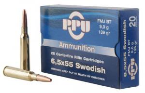 PPU Metric Rifle 6.5x55 Swedish 139 gr Full Metal Jacket (FMJ) 20 Bx/ 10 Cs - PP6SWF PPU Metric Rifle 6.5x55 Swedish 139 gr Full Metal Jacket (FMJ) 20 Bx/ 10 Cs - PP6SWF