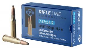 PPU Metric Soft Point 7.62x54 Ammo 20 Round Box - PP76254S PPU Metric Soft Point 7.62x54 Ammo 20 Round Box - PP76254S