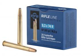 PPU Metric Rifle 9.3mmx74R 285 gr Soft Point (SP) 20 Bx/ 10 Cs - PP9374 PPU Metric Rifle 9.3mmx74R 285 gr Soft Point (SP) 20 Bx/ 10 Cs - PP9374