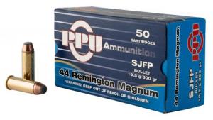 PRVI PPU  44 MAG Ammo 300gr Semi-Jacketed Flat Point  50rd box - PPH44MF