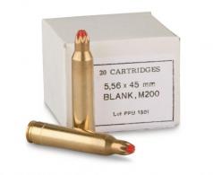 PPU PPB556 Blank Ammo 5.56x45mm NATO 20 Bx/ 100 Cs - PPB556