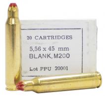 PPU PPB556 Blank Ammo 5.56x45mmNATO 20 Per Box/100 Case - 940
