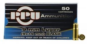 PRVI  PPU  BLANK Ammo 9mm  50rd box - PPB9L