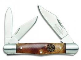 Remington Sportsman Whittler Folding Knife w/3 Blades & Burl - 19328