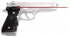 Crimson Trace Lasergrip Mil-Spec for Beretta M9A1 5mW Red Laser Sight - LG-402-M