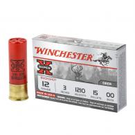 Winchester 12 Ga. 3" 15 Pellets #00 Buck Lead Round 15rd box - XB12300VP Winchester 12 Ga. 3" 15 Pellets #00 Buck Lead Round 15rd box - XB12300VP