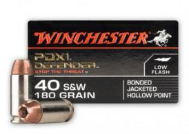Winchester PDX1 Defender Bonded Jacket Hollow Point 40 S&W Ammo 20 Round Box - S40SWPDB1