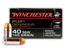 Winchester Supreme Elite 40 S&W 165 Grain Bonded PDX