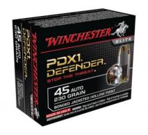 Winchester Supreme Elite 45 ACP 230 Grain Bonded PDX 20rd box - S45PDB Winchester Supreme Elite 45 ACP 230 Grain Bonded PDX 20rd box - S45PDB