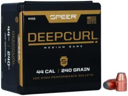 Speer DeepCurl 44 Cal .429 240 gr Soft Point 100 Per Box/ 10 Case - 4456 Speer DeepCurl 44 Cal .429 240 gr Soft Point 100 Per Box/ 10 Case - 4456