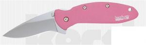 Kershaw Drop Point Folder Knife w/Plain Edge & Pink Handle - 1620PINK