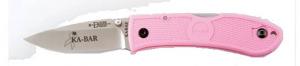 Kabar Mini Dozier Folder Knife w/Pink Zytel Handle - 4072PK