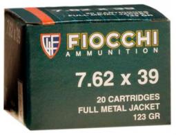 Fiocchi 762SOVA Training Dynamics 7.62x39mm 124 gr 2375 fps Full Metal Jacket (FMJ) 20 Bx/50 Cs