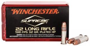 Winchester Ammo Supreme 22 LR Hollow Point 32 GR 50B - X22RUHV