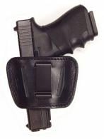 Bulldog Belt Slide Small J Frame Revolver Hlstr RH Leather Black