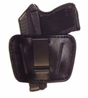 Bulldog Belt Slide Medium Automatic Handgun Holster Right Hand Leather Black