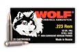Wolf .223 Remington 55 Grain Full Metal Jacket Bi Metal - 22355FMJTINS