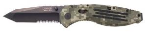 SOG Tanto Folder Knife w/Digi Camo Zytel Handle