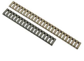 Ergo Low-Pro Ladder Rail Covers Rifle 18 Slot Black Rubber 3 Pack - 4373BK