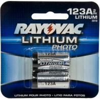 RayoVac 2 Pack 3 Volt Lithium Batteries - RL123A2