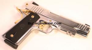 Taurus M1911 45 Stainless W/Gold Highlights - 1191109PSSG1